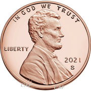 2x 2021 S PROOF Lincoln Shield Cent Penny Coin Deep Cameo GEM from Mint Set
